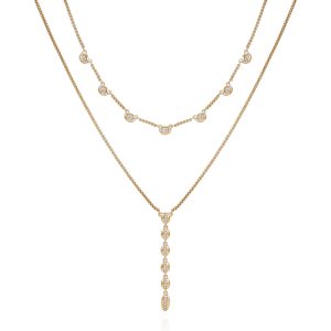 Crystal Layered Necklace